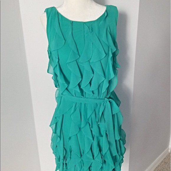 Calvin Klein Dresses & Skirts - Exquisite Calvin Klein Dress. Beautiful Aqua Waves
